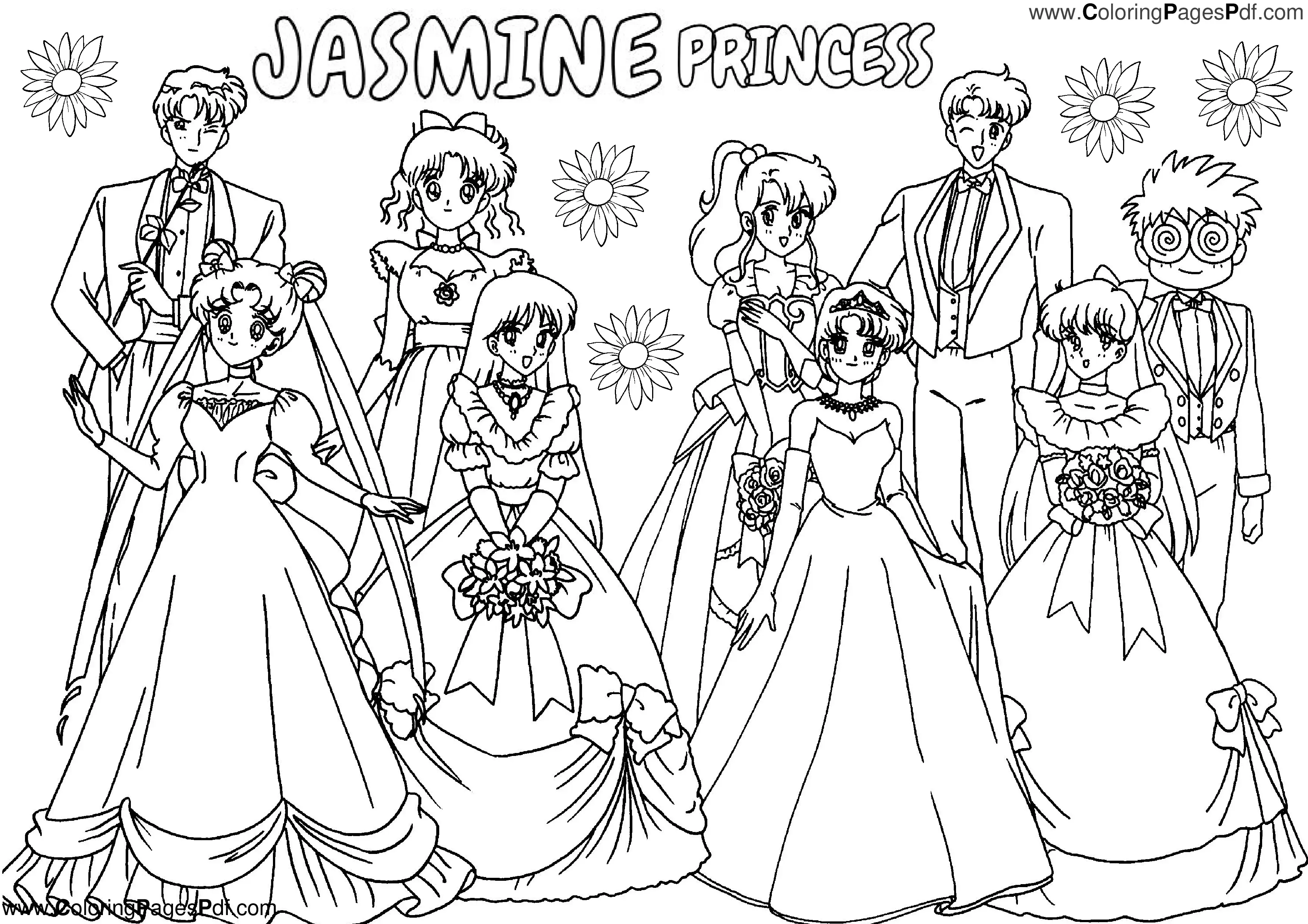 Cute Anime Coloring pages