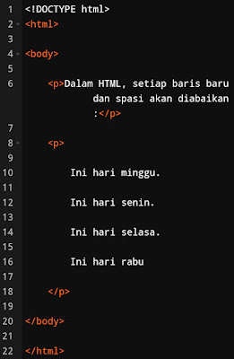 Contoh program 5 masalah paragraf html