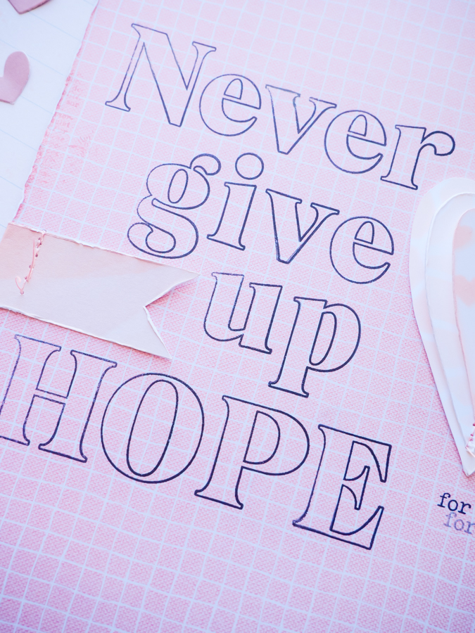 How To Never Give Up Hope | Stamp Collage | JamiePate.com