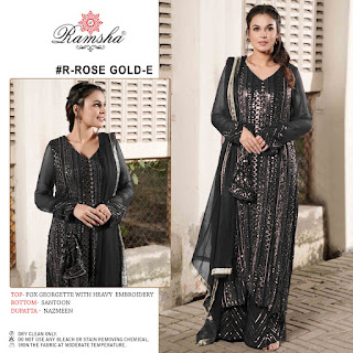 Ramsha Rose Gold Nx Pakistani Suits Wholesaler
