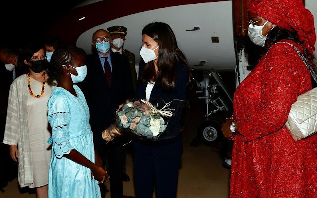Queen Letizia of Spain arrived in Dakar, to attend the opening ceremony of the Cervantes Institute of Senegal