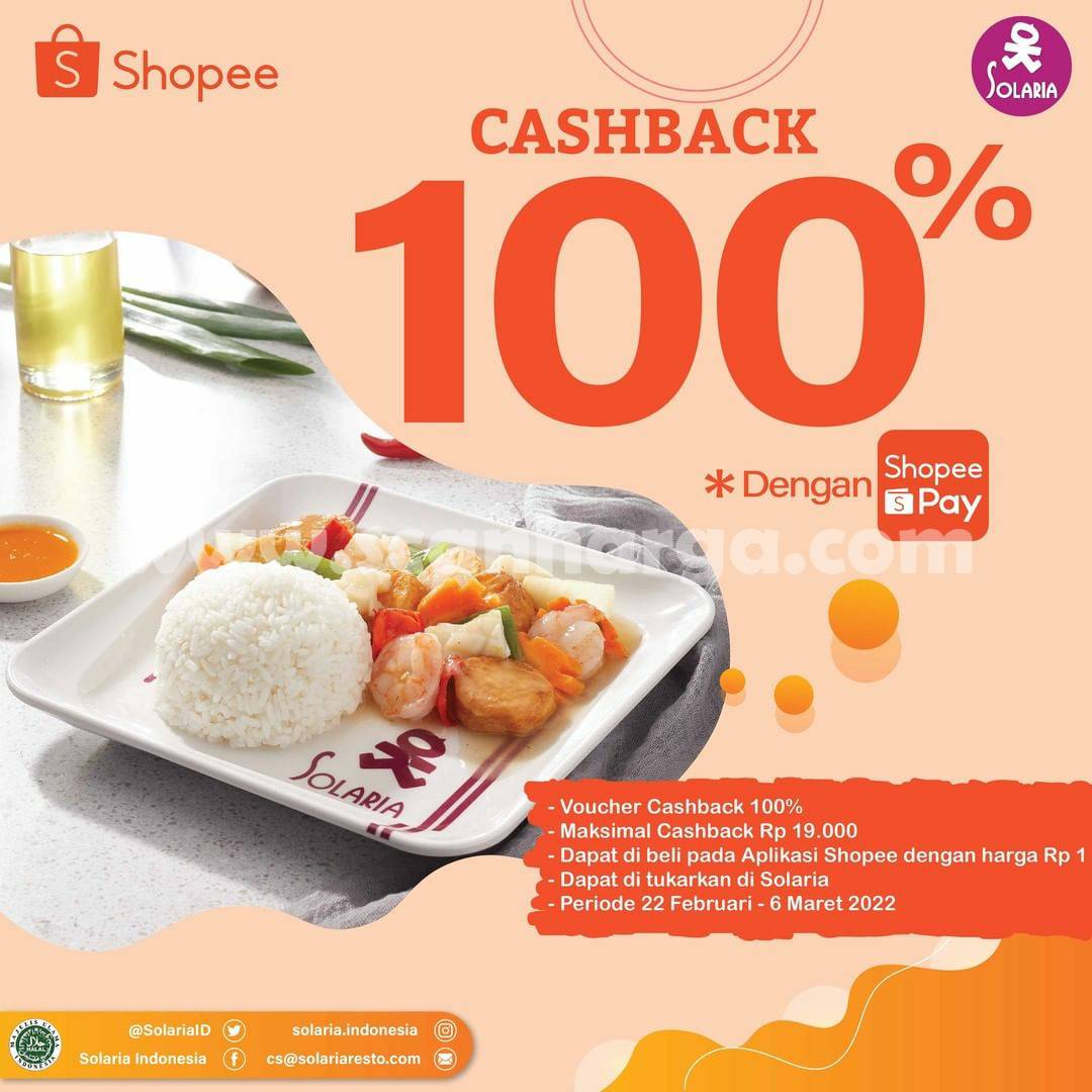 SOLARIA Promo SHOPEEPAY CASHBACK hingga 100%