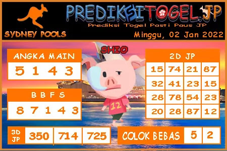 Prediksi Togel Sidney JP Minggu 02 Januari 2022