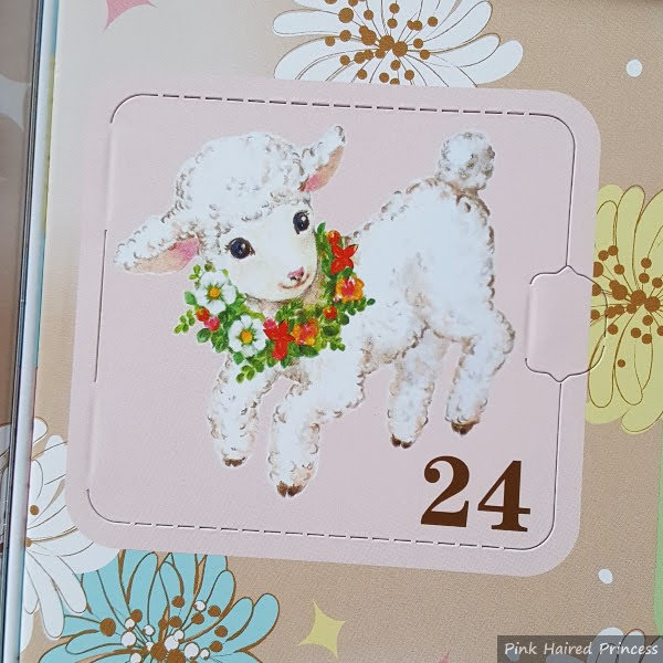 Paul & Joe advent calendar door 24 lamb illustration