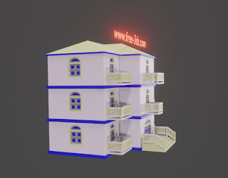 Building 3 royalty free 3d