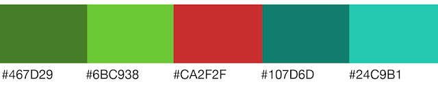 Red (#CA2F2F) Split Complementary Color Theme