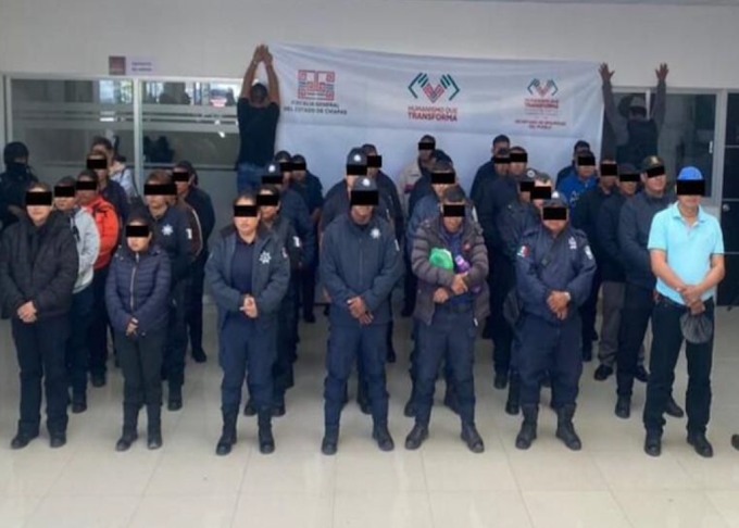 GS requisa drogas, detiene a 78 narcomenudistas en Chiapas y detiene a expresidenta municipal de Santo Tomás de los PLátanos