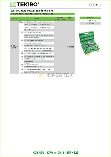 kunci socket kunci sok tekiro inpertek