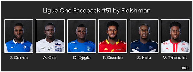 Ligue 1 Facepack #51 For eFootball PES 2021