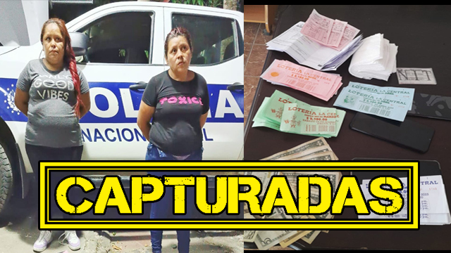 El Salvador: Capturan en flagrancia a dos estafadoras que vendían billetes de lotería falsos