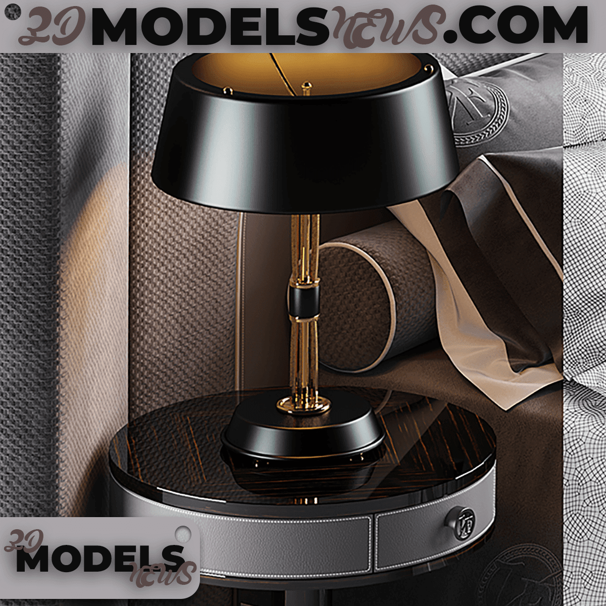 Modern bed model for lovers of black color 4