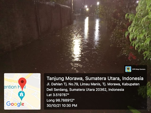 Banjir Sering Terjadi Di Gang Melati Tanjung Morawa A, Diduga Pemerintah Desa Kurang Tanggap