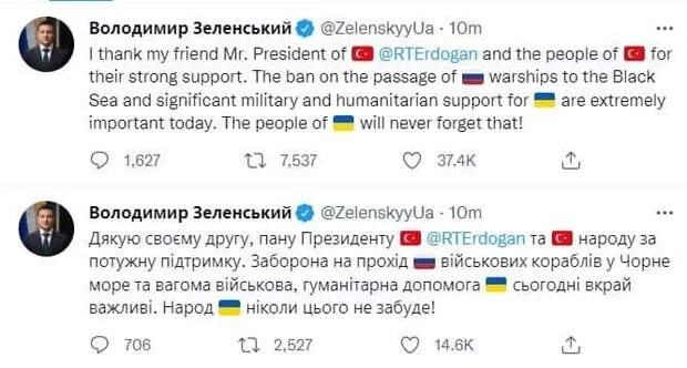 Twitter de Zelensky