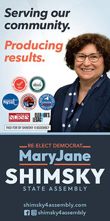 Political Advertisement from New York State Assemblywoman MaryJane Shimsky 92nd District.
