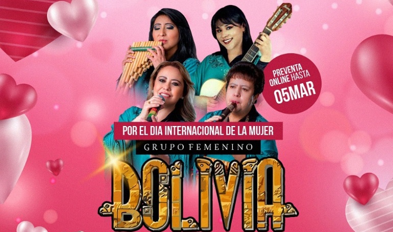 Grupo Bolivia: Por el día de la mujer en Concierto