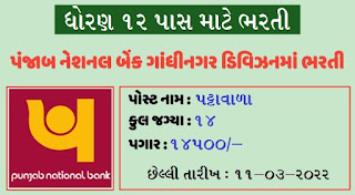 PNB Gandhinagar Recruitment 2022 For Peon Posts