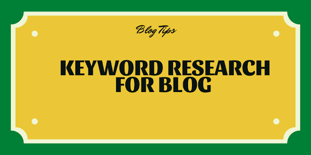 Keyword Research For Blog
