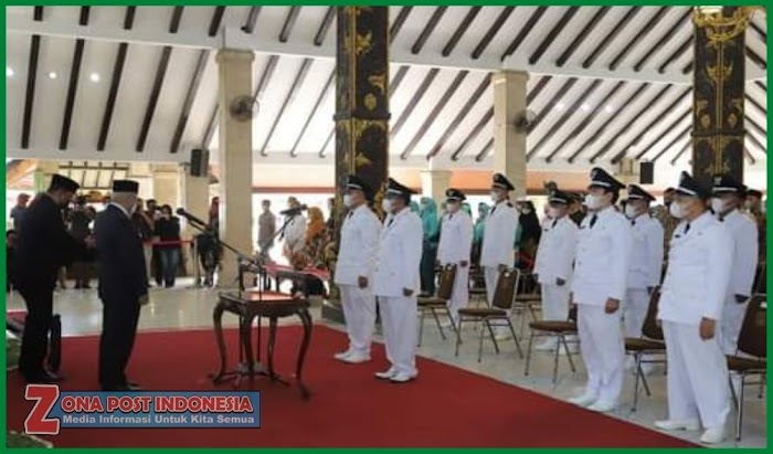Bupati Malang , Lantik 12 Kades Terpilih Hasil Pilkades Serentak Tahun 2021