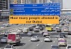 How many people allowed in car dubai.