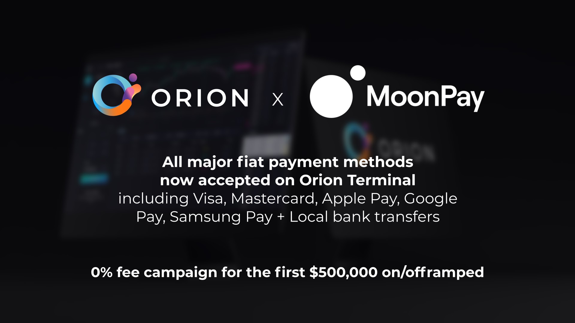 Bringing Fiat to DeFi: 'Decentralized Gateway to Crypto' Orion Terminal Now Accepts All Major Fiat Payment Methods