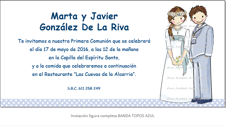 invitaciones primera comunion