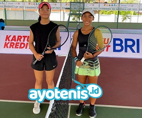 Tumbangkan Unggulan 2 dan 3, Dua Dara Cantik Melaju ke Final Turnamen Tenis Pangdam XIII/Merdeka Cup