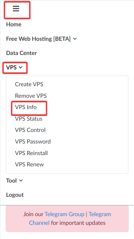 Hax check VPS info