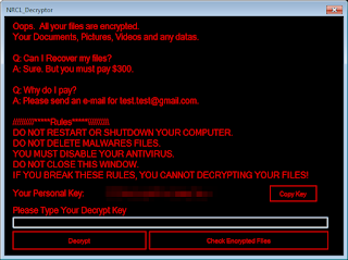 NotRansom CryptoLock Ransomware screen