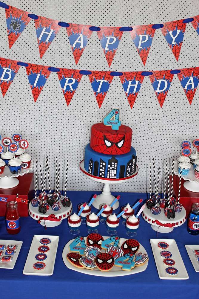 spider-man birthday cake