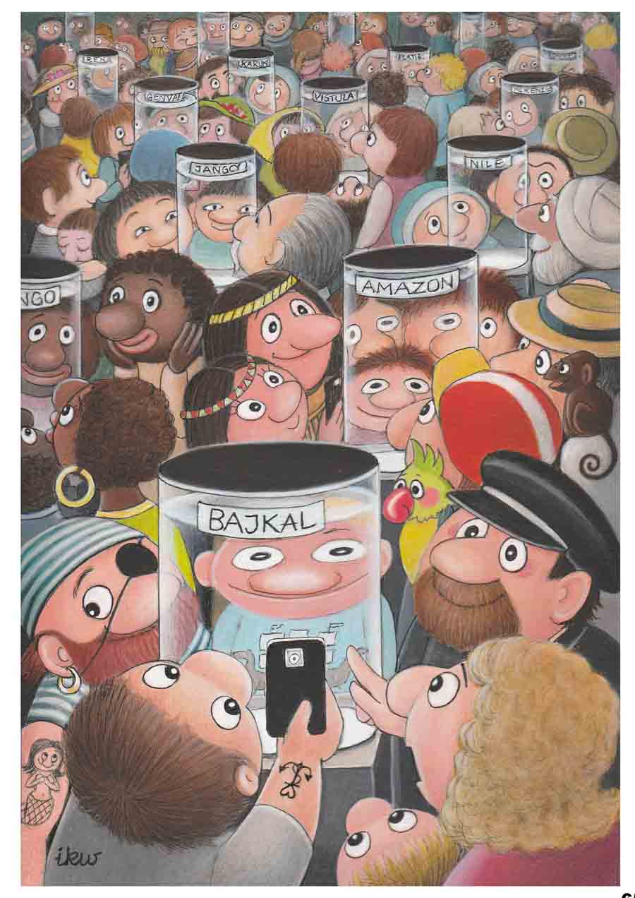 Egypt Cartoon .. Cartoon by Izabela Kowalska-Wieczorek - Poland