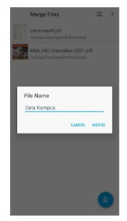 Menggabungkan File PDF di Android