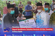 Resmikan Kampung Zakat, Bupati Bondowoso Salurkan Bantuan 65 Ekor Kambing di Desa Sulek