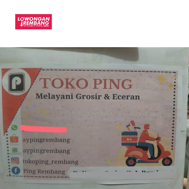 Menjelang Puasa Dapatkan Pekerjaan Di Toko Ping Rembang Cukup Datang Ke Toko Bawa Berkas Lamaran Kerja