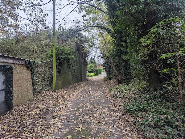 Abutments for a now removed railway bridge