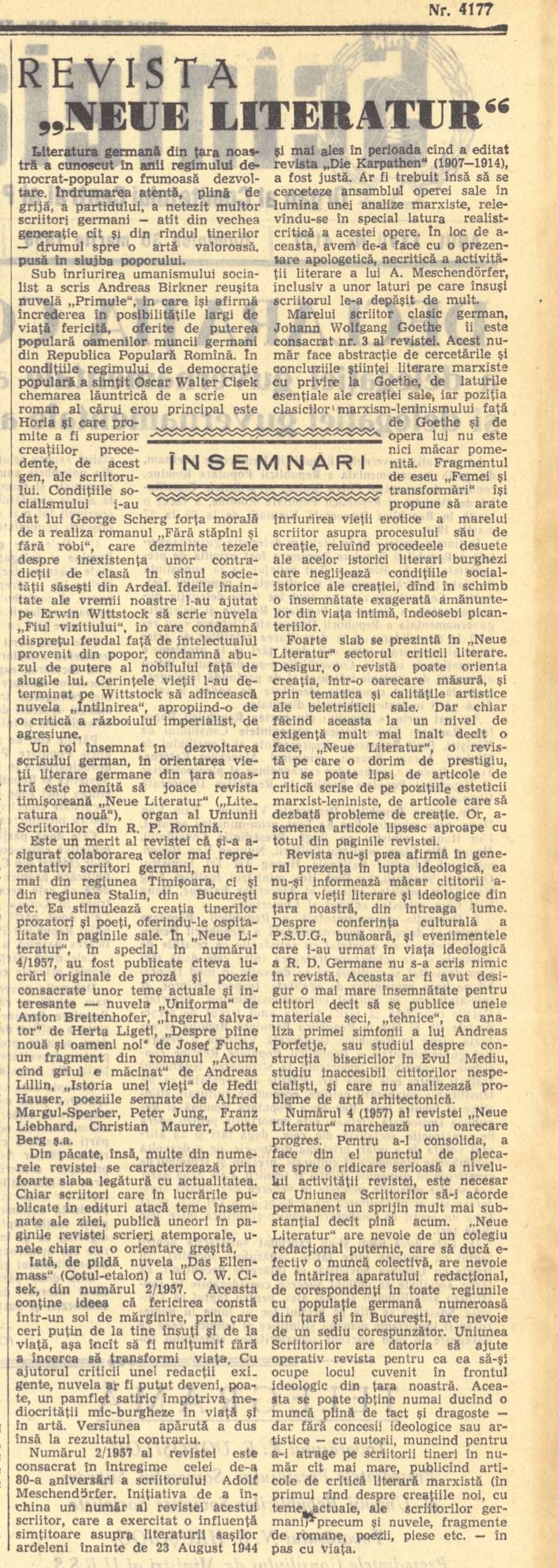 Scînteia, 30 martie 1958, p. 2