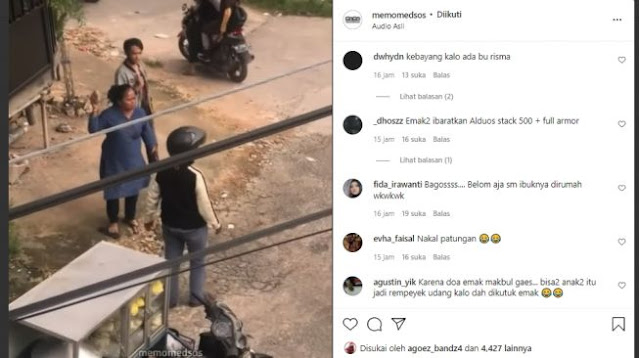 Video Viral Emak-emak, Bermodal Batu Bubarkan Perkelahian Pelajar Sampai Kocar-Kacir