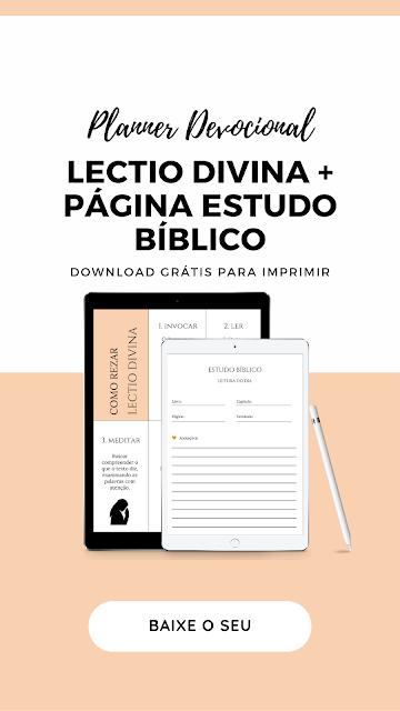 Planner Devocional Lectio Divina + Página Para Estudo Bíblico