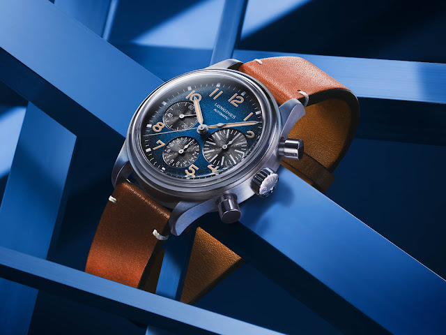 Revisar el Longines Avigation BigEye Titanium Gradient Blue Dial réplica reloj