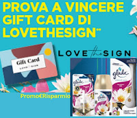 Concorso Prova a vincere Gift Card di LoveTheSign fino a 500€