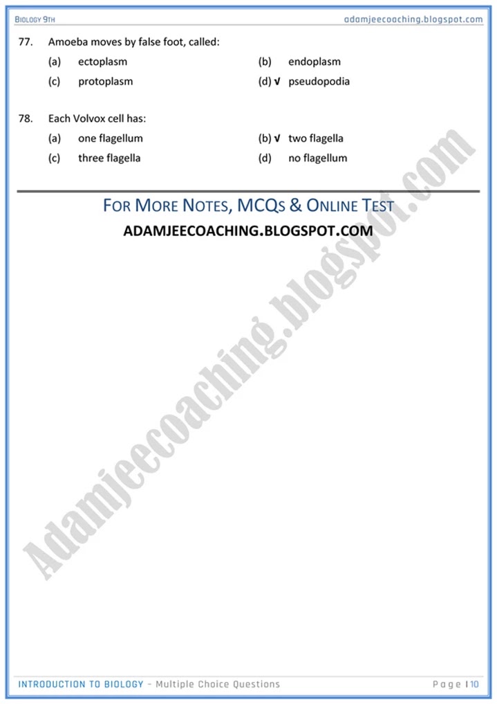 introduction-to-biology-mcqs-biology-9th