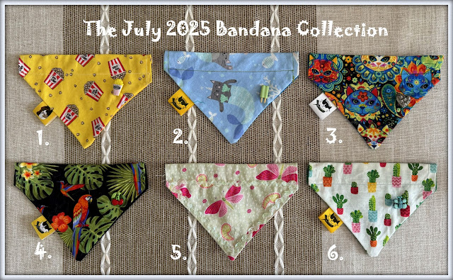 A group of bandanas on a cloth

AI-generated content may be incorrect.