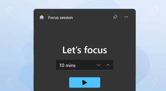 ويدجت Focus Session
