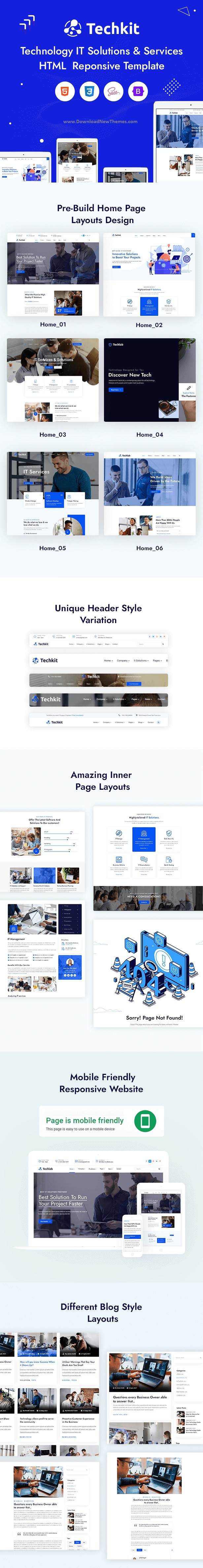 Techkit – Technology & IT Solutions HTML Template