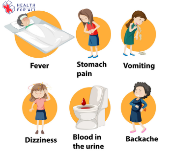 Symptoms of kidney pain