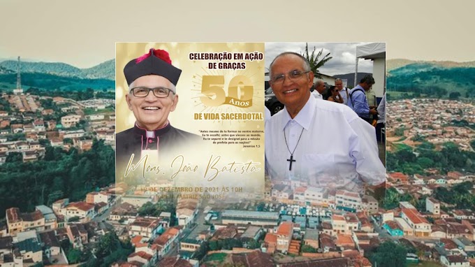 Padre João Batista comemora 50 anos de vida sacerdotal