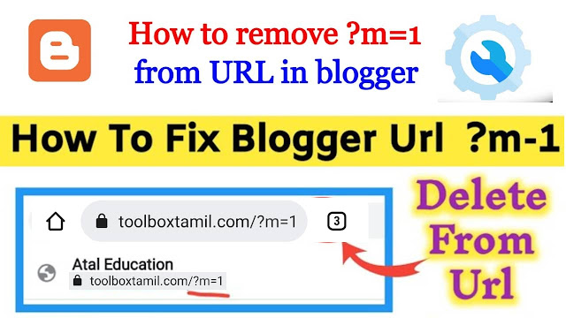 how to remove &m=1 in blogger