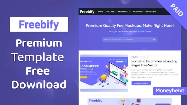 Freebify Premium Blogger Template Free Download