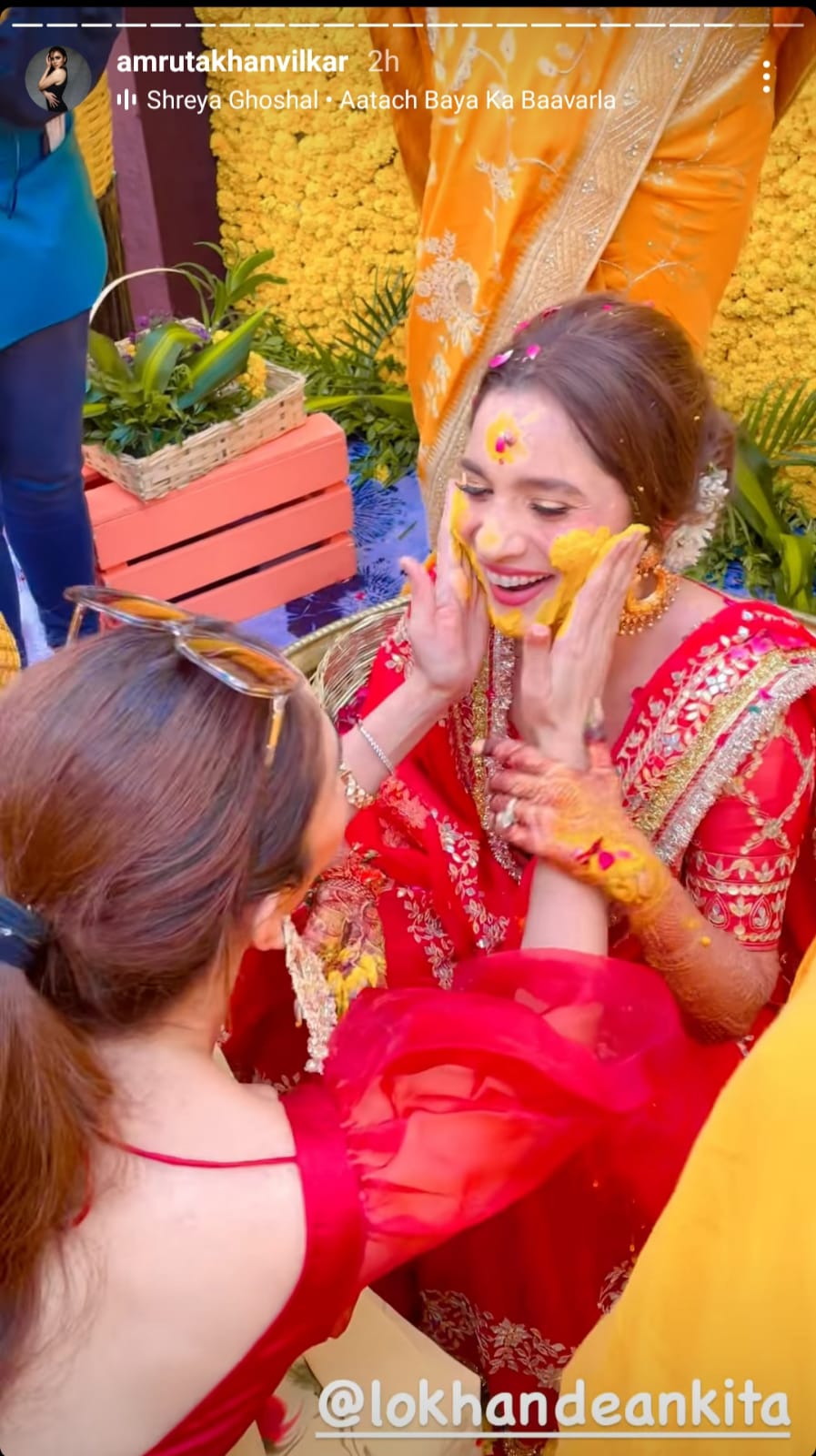 Watch Video: Inside Ankita Lokhande-Vicky Jain Haldi form bash