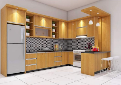 Jasa Pembuatan Kitchen Set Minimalis Murah Sol