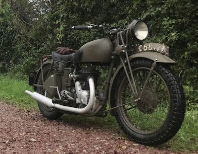 Restored Royal Enfield WD/C motorcycle.